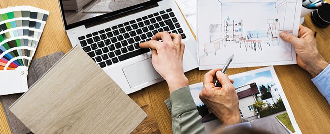 Design — drawings and material boards